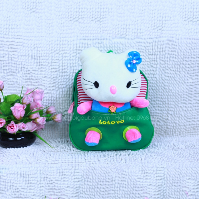 Balo trẻ em thú bông hình Hello Kitty