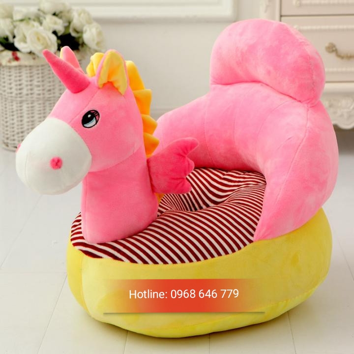 Ghế sofa thú bông hình con ngựa hồng