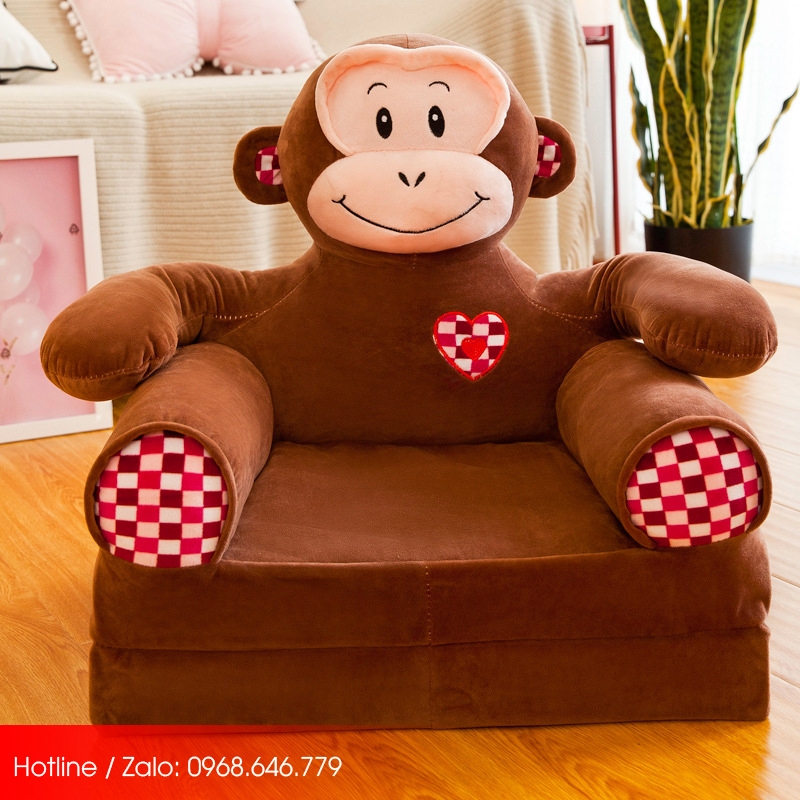 Ghế sofa bed thú bông hình con khỉ