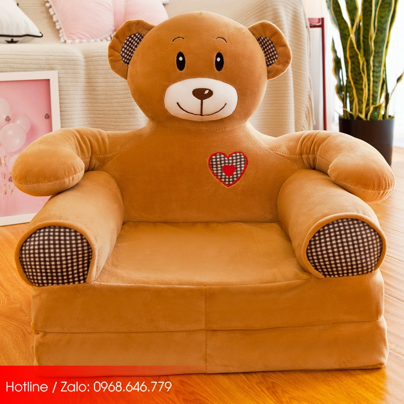 Ghế sofa bed thú bông hình con gấu